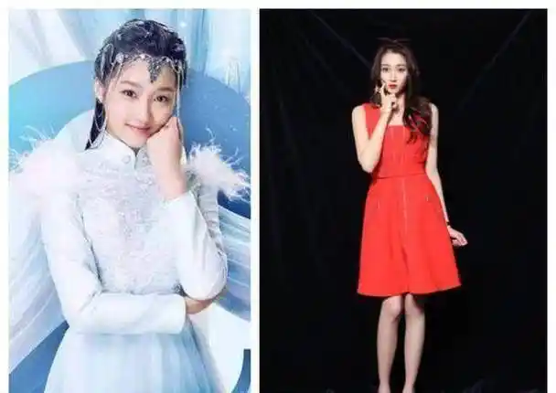 关晓彤和迪丽热巴都发古装照关晓彤挺可爱的