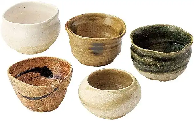 アワサカ(awasaka) 五窑 茶杯 珍味套装 (含木盒) 7-1665