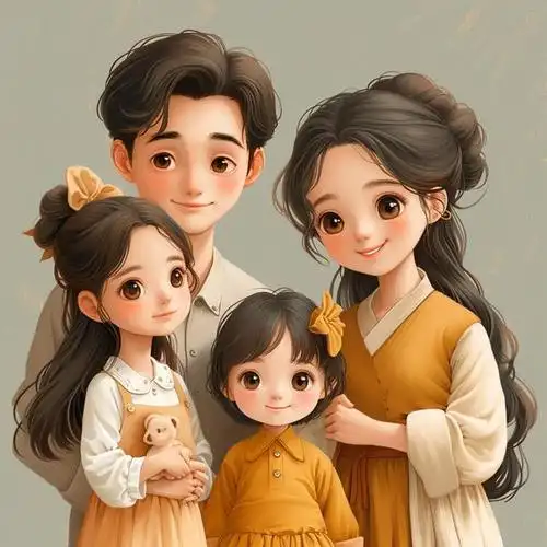 亲子头像|2024一家四口姐妹「合集1」