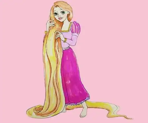 简笔画怎么画迪士尼公主简笔画来啦来啦长发公主迪士尼公主简笔画大全