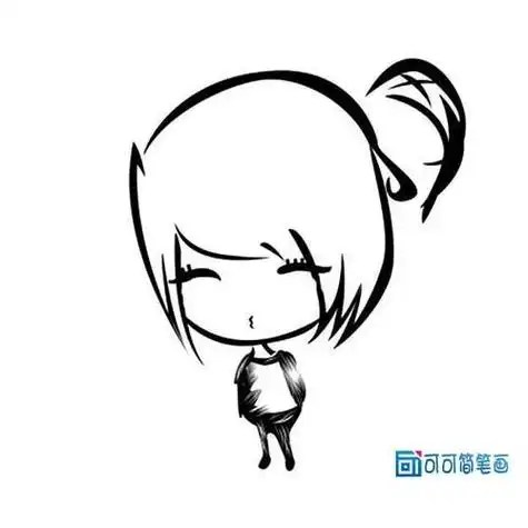 q版线条人物简笔画