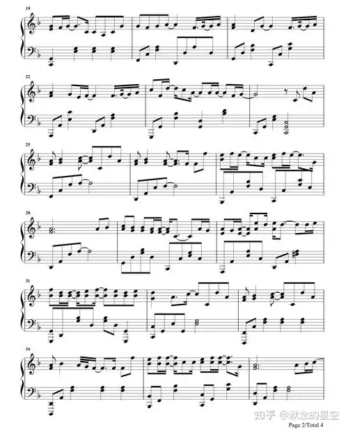 钢琴谱双手简谱双版本谢安琪可乐