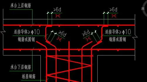 桩承台接地线(承台主筋作接地线)工程量是怎么算