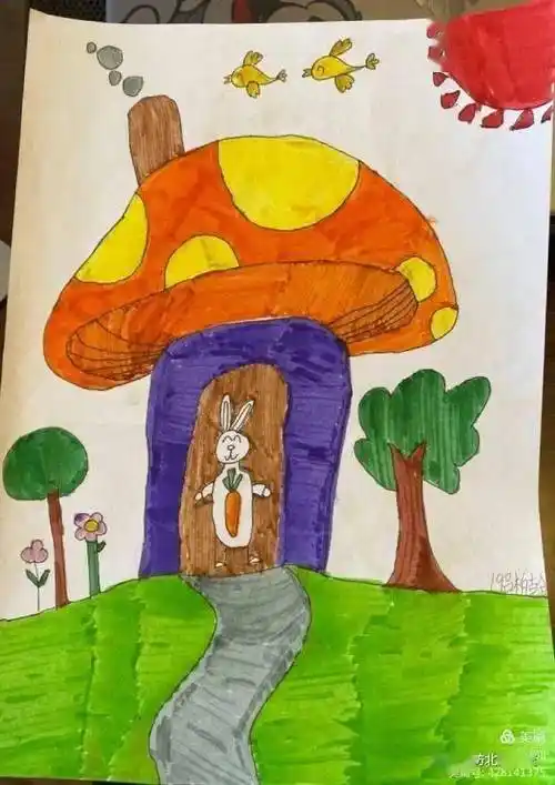 讲好防疫故事一年级画中画作品展