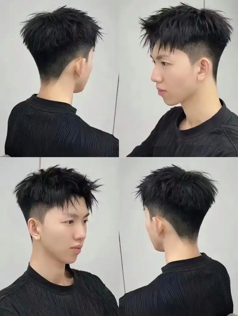 常州男式发型.男生痞帅老虎头 做完秒变潮男03头发是烫过的  - 抖音