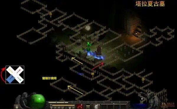 暗黑破坏神2重制版第二幕地图详细路线图解