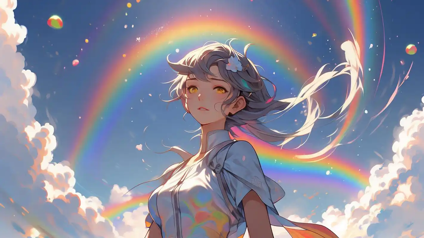 日系ins风动漫天空背景图9415太治愈了!