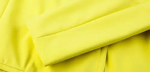 2014春装新款 长袖翻领中长款纯色西装外套 女 4mj1459p 荧光黄 均码