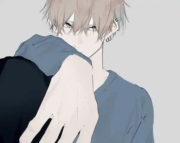 冷峻的面庞桀骜不驯的眼神一组冷色调的痞帅少年动漫头像