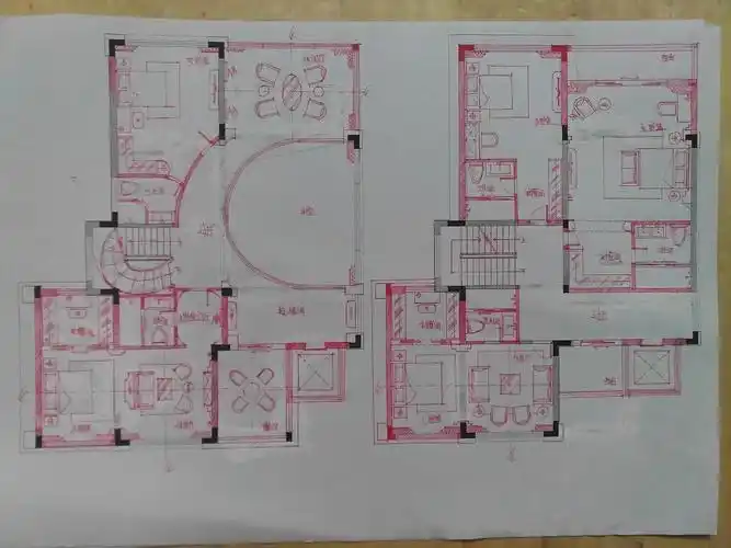 平面布局手绘图