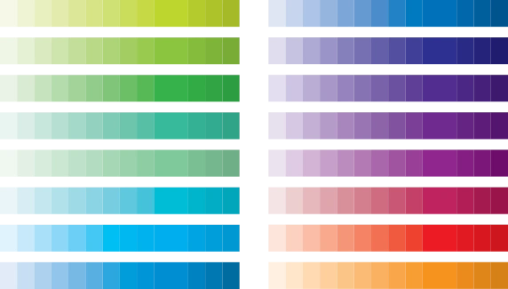 一,色彩的温度感——暖色与冷色一般暖色系和明度高的色彩具有前进