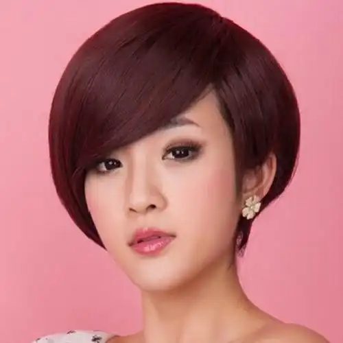 圆脸沙宣短发发型图片