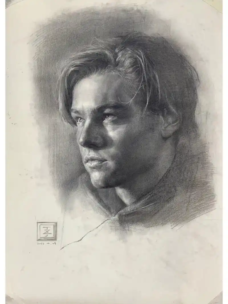 素描小李子,偷个懒就这样吧 以前的终于补完.我的画,我说画完就是画完