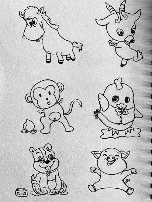 简笔画十二生肖篇
