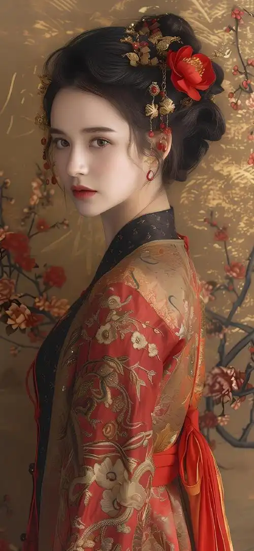 新年壁纸接龙#古风美女壁纸#ai绘画