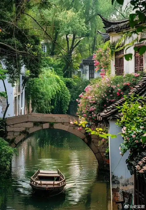 小桥流水人家,风景美如画