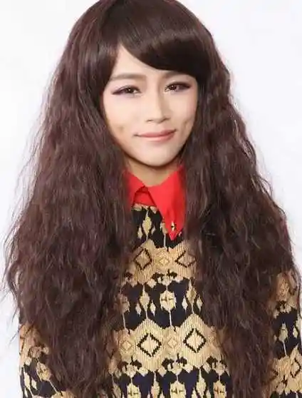 女生个性甜美烟花烫发型效果图