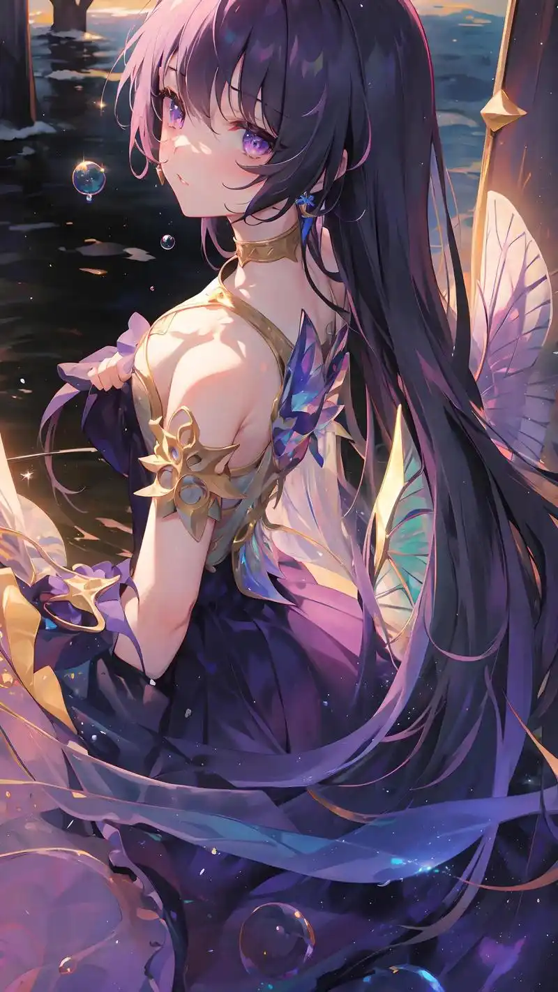 深海.#动漫美图 #手机墙纸 #二次元 #漫画人物 #唯美意 - 抖音