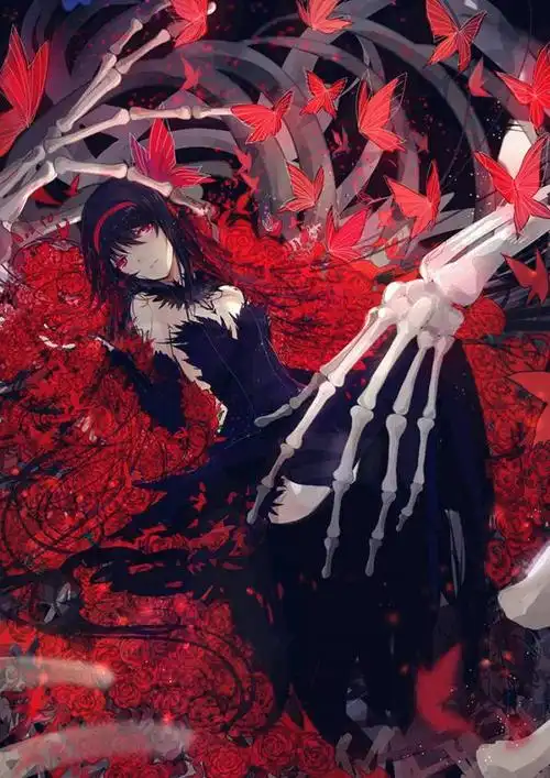 二次元女生动漫黑暗少女图片