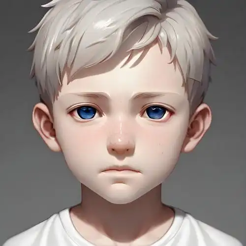 男生头像白色衬衫半身