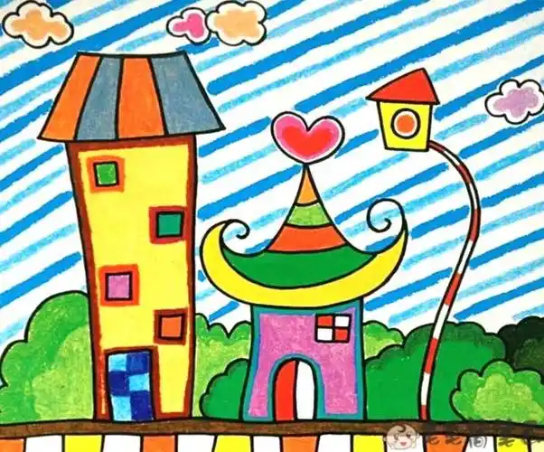 儿童8一12岁美术画简单