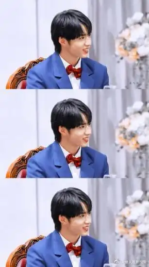 刘耀文穿小猪佩奇录萌探##刘耀文萌探2蓝色运动服造型路透