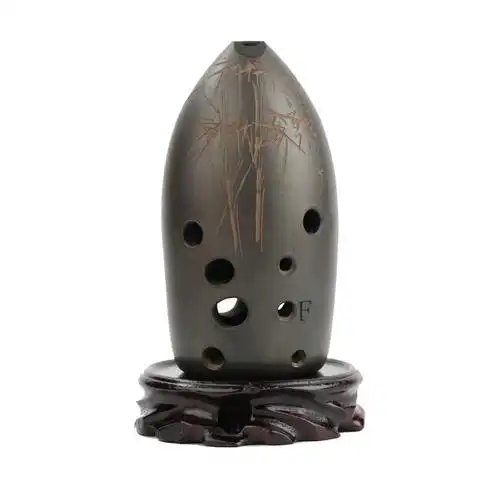 冯氏陶埙十孔10孔埙黑陶勋专业埙双腔成人初学者入门埙民族乐器陨古勋