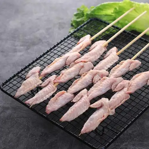 原味鸡尖翅串户外烧烤食材油炸铁板鸡尖串鸡翅膀串商用冷冻半成品