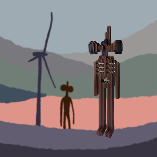 汽笛人头scp基金会周边手办拼装模型收容玩具其他模型玩具