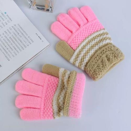 儿童小手套宝宝连指套女童男孩冬季加厚保暖防风婴幼儿一岁五指套