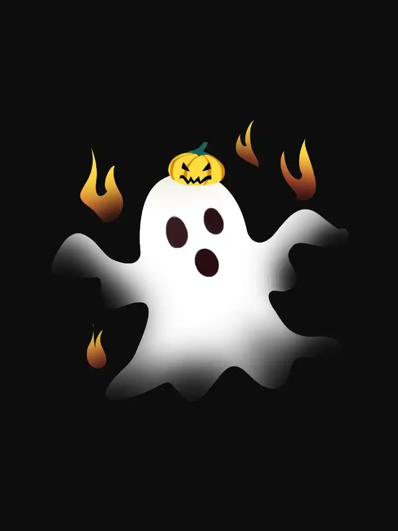 万圣节‖可爱幽灵手绘插画免抠素材图② 97979797 万圣节作为