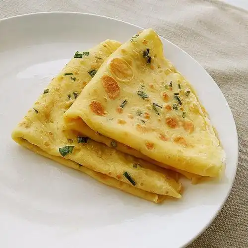 依果拉子做的香葱鸡蛋饼