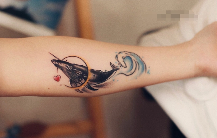 鲸鱼纹身图案大全男女10