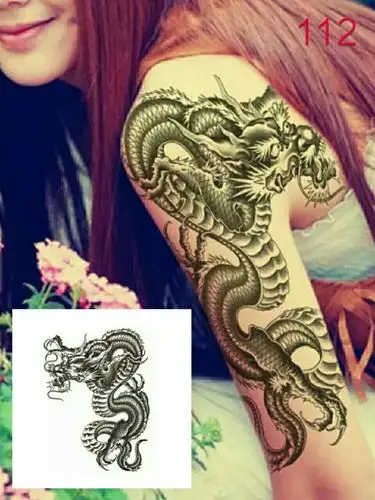 韩版3d花臂纹身贴(半臂)