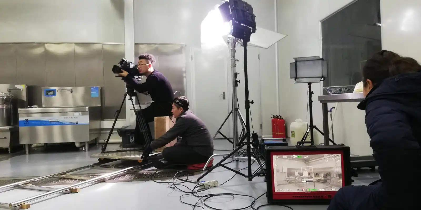 美食广告拍摄现场