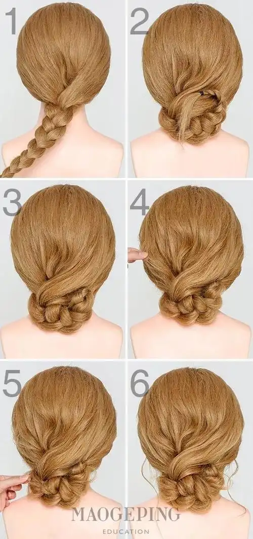 精致好看的盘发造型简单易学一起来看看吧