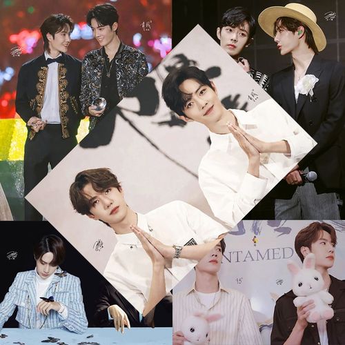 博君一肖海报新款肖战王一博周边cp粉学生宿舍高清墙贴卧室大壁纸