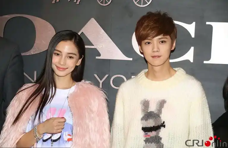 angelababy鹿晗同台