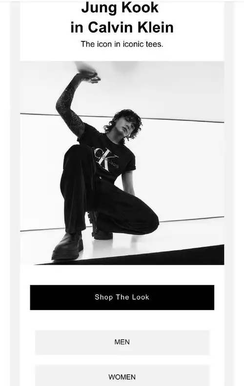 田柾国ck全球代言人