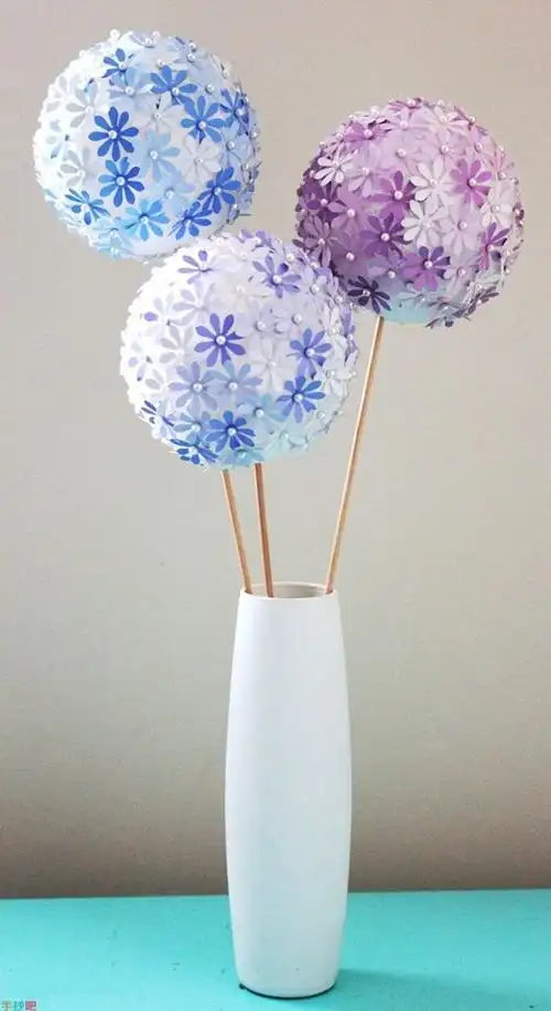 手工制作简单漂亮绣球花的步骤图解