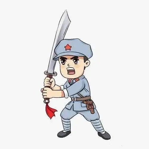 小兵卡通简笔画老红军简笔画职业人物简笔画如何画一个在吹冲锋号表情