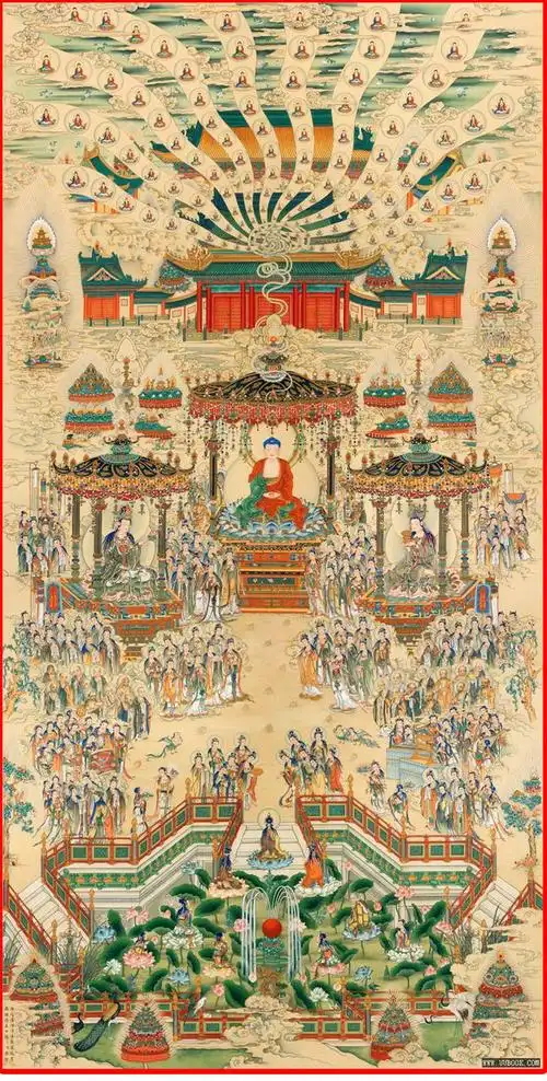 庄严的西方极乐世界图