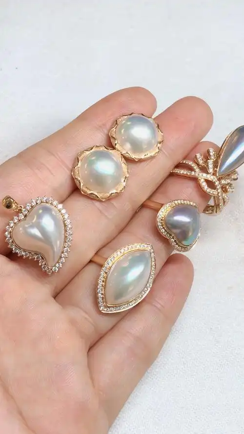 马贝珍珠的形状全齐了