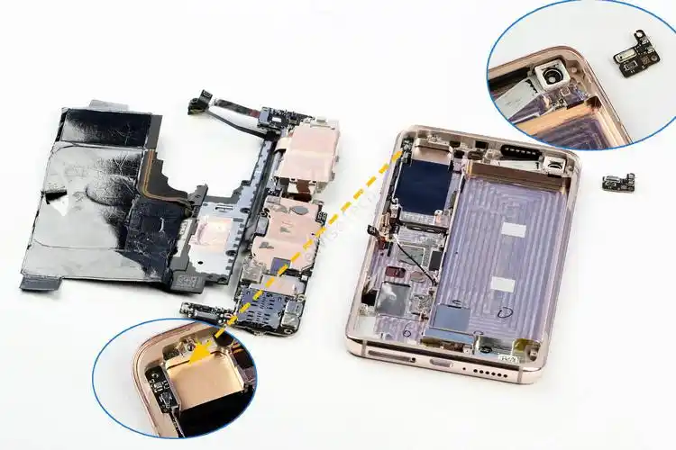 e拆解拆开小米10整体内部布局与iphone略有相同