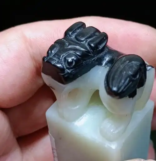 汉代螭虎钮玉印,顶级羊脂白玉印章