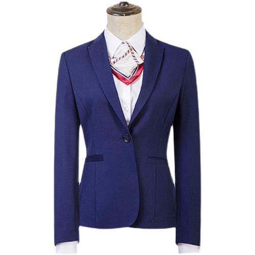 别克工作服4s店工装宝蓝色男销售西装工服制服女西服套装正装新款