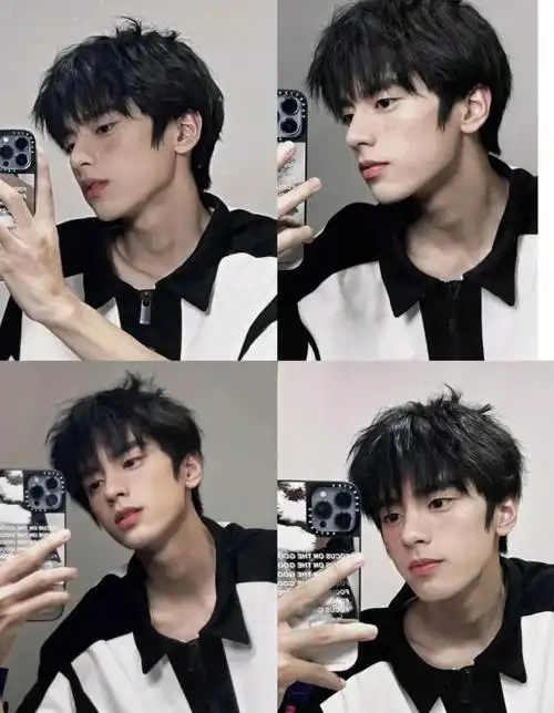 少年感微分碎盖发型