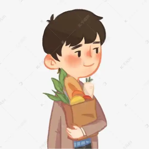 买菜的大人卡通人物