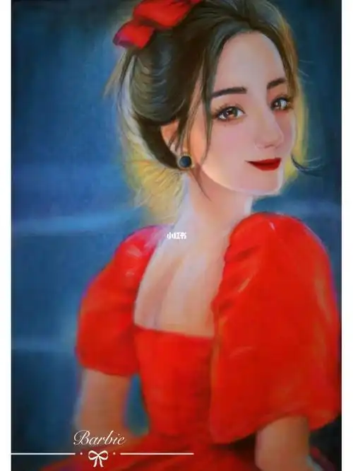 彩铅画迪丽热巴