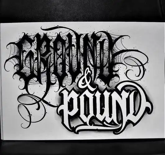 西海岸花体字来一波手稿赏析.纹身不仅是图案可以定制